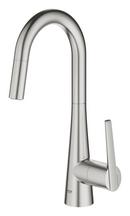 GROHE SuperSteel Infinity Single Handle Pull Out Kitchen Faucet 