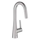 GROHE SuperSteel Infinity Single Handle Pull Out Kitchen Faucet 