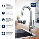 GROHE SuperSteel Infinity Single Handle Pull Out Kitchen Faucet 