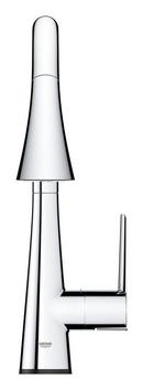 GROHE Chrome Single Handle Pull Down Kitchen Faucet 