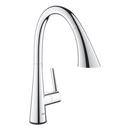 GROHE Chrome Single Handle Pull Down Kitchen Faucet 