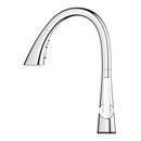 GROHE Chrome Single Handle Pull Down Kitchen Faucet 