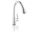 GROHE Chrome Single Handle Pull Down Kitchen Faucet 