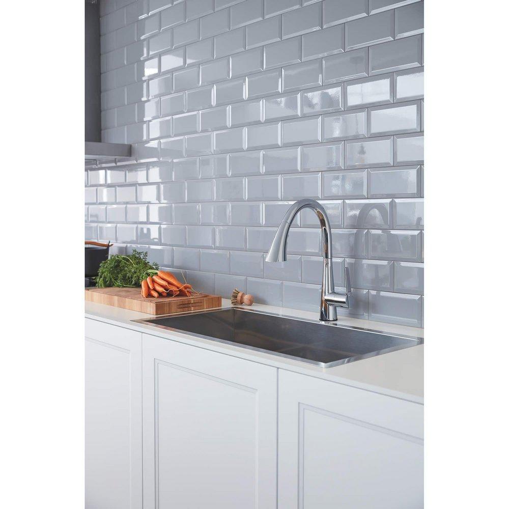 GROHE Chrome Single Handle Pull Down Kitchen Faucet 