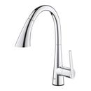 GROHE Chrome Single Handle Pull Down Kitchen Faucet 