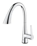 GROHE Chrome Single Handle Pull Down Kitchen Faucet 