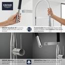 GROHE Sunrise Single Handle Pull Out Kitchen Faucet 