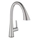 GROHE SuperSteel Infinity Single Handle Pull Out Kitchen Faucet 