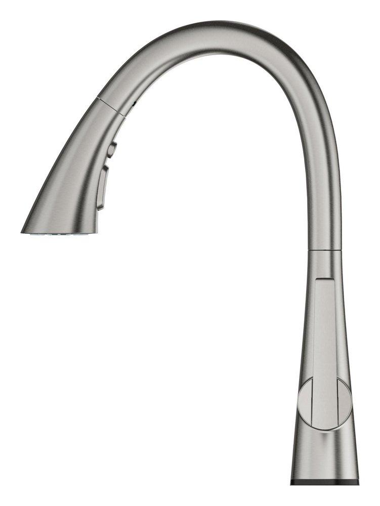 GROHE SuperSteel Infinity Single Handle Pull Out Kitchen Faucet 