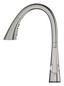 GROHE SuperSteel Infinity Single Handle Pull Out Kitchen Faucet 