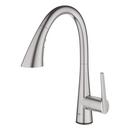 GROHE SuperSteel Infinity Single Handle Pull Out Kitchen Faucet 