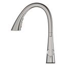 GROHE SuperSteel Infinity Single Handle Pull Out Kitchen Faucet 