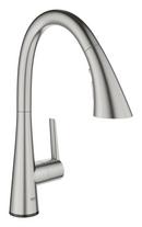 GROHE SuperSteel Infinity&trade; Single Handle Pull Out Kitchen Faucet 