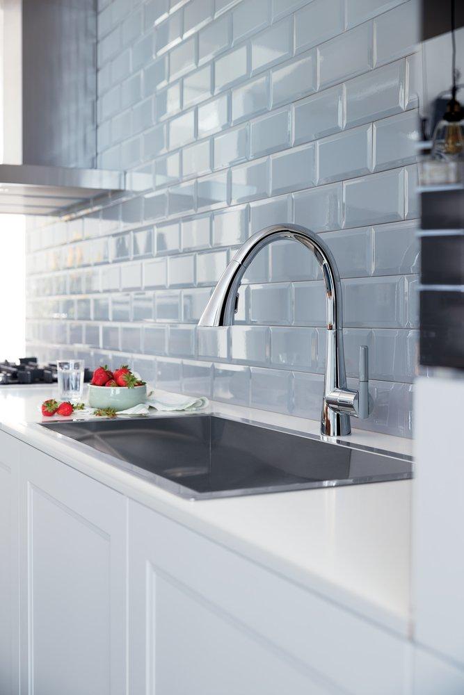 GROHE StarLight Chrome Monoblock Single Handle Pull Out Kitchen Faucet 