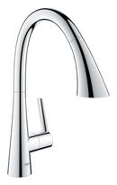 Single Handle Pull Down Kitchen Faucet in StarLight® Chrome