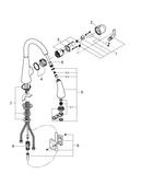 GROHE StarLight&reg; Chrome Monoblock Single Handle Pull Out Kitchen Faucet 