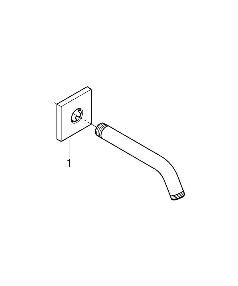 GROHE StarLight Chrome Metal Shower Arm 