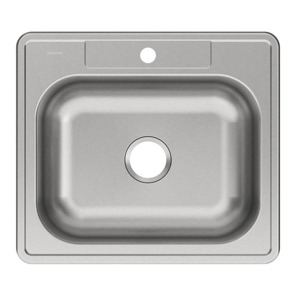 Dayton Elite Satin 25 x 22 in. Stainless Steel Single Bowl Drop-in Kitchen Sink in Elite Satin 