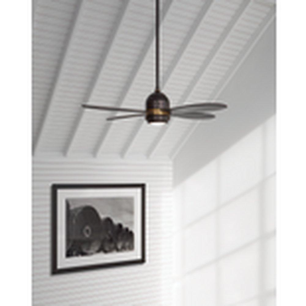 Visual Comfort & Co. Fan Deep Bronze/Antique Brass 56 in. 4-Blade Indoor Ceiling Fan 