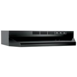 30 in. Ductless Under Cabinet Range Hood in Black
