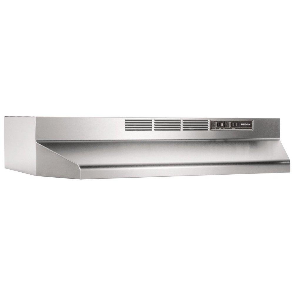 30-INCH DUCTLESS UNDER CABINET RANGE HOOD WITH LIGHT IN STAINLESS STEEL WITH EZ1 INSTALLATION SYSTEM 