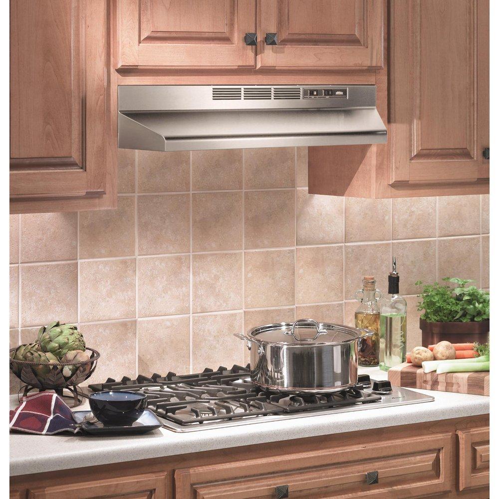 Broan-NuTone Stainless Steel 30 in. Ductless Under Cabinet Range Hood 