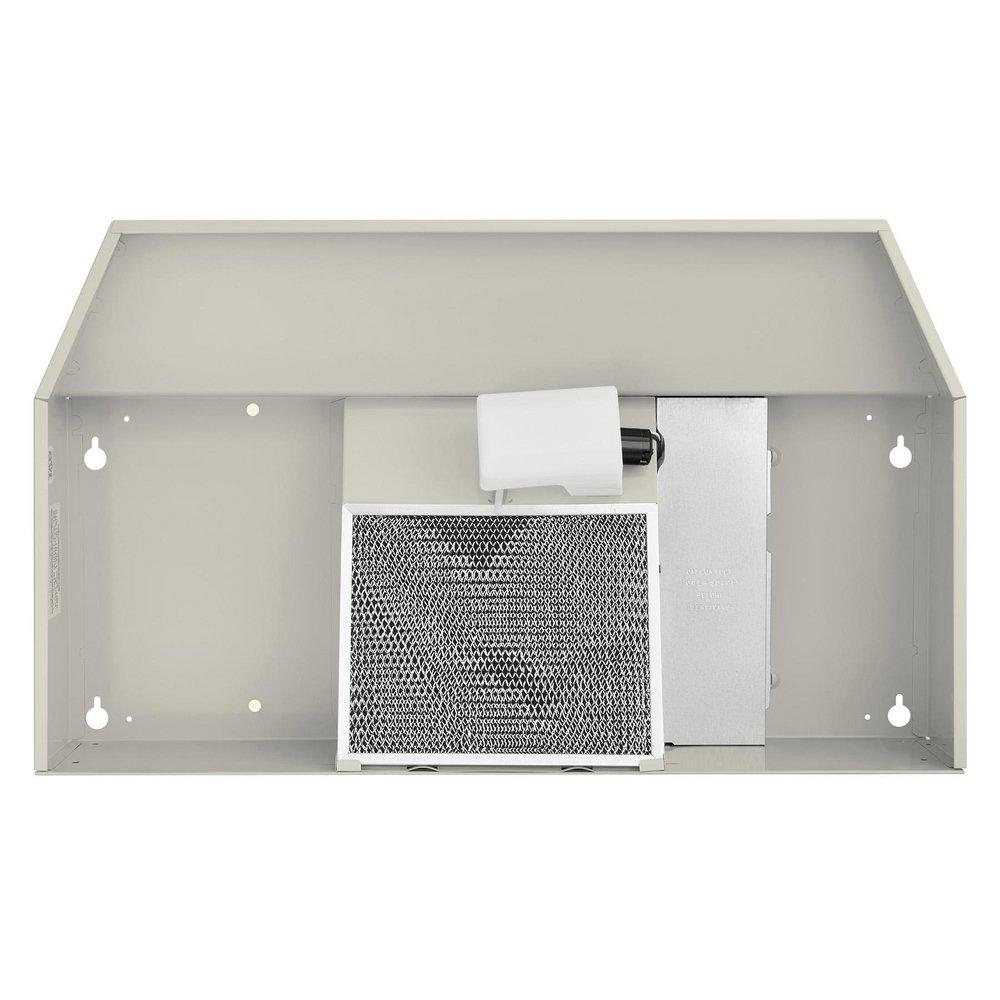 30-INCH DUCTLESS UNDER CABINET RANGE HOOD WITH LIGHT IN WHITE WITH EZ1 INSTALLATION SYSTEM 