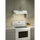 30-INCH DUCTLESS UNDER CABINET RANGE HOOD WITH LIGHT IN WHITE WITH EZ1 INSTALLATION SYSTEM 