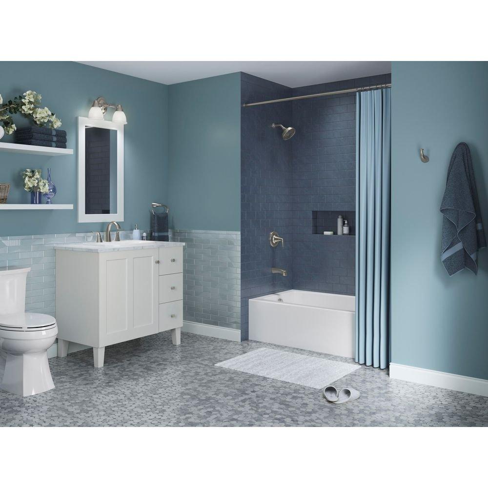 KOHLER White 60 x 30-1/4 in. Soaker Alcove Bathtub in White 