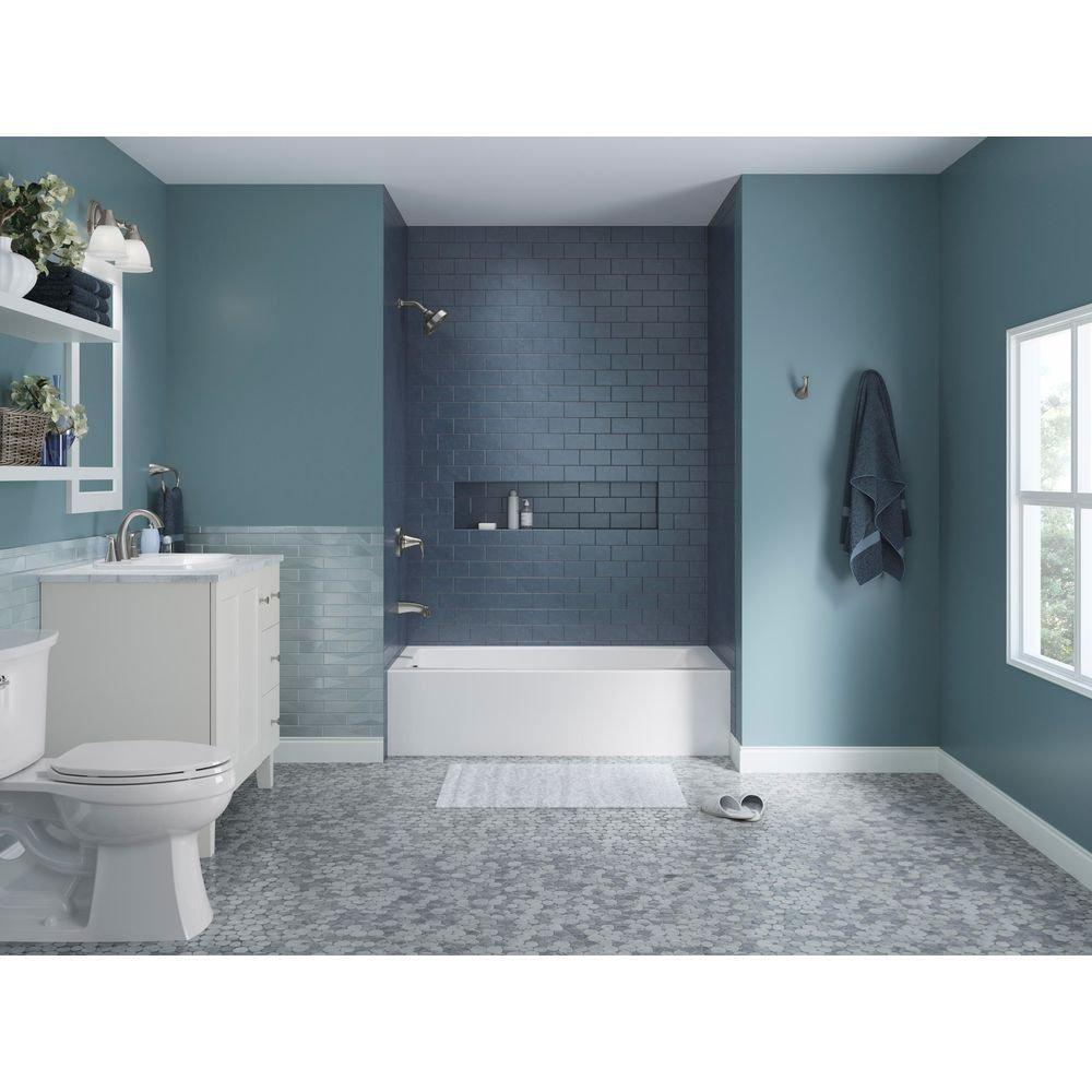 KOHLER White 60 x 30-1/4 in. Soaker Alcove Bathtub in White 