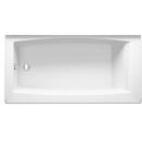KOHLER White 60 x 30-1/4 in. Soaker Alcove Bathtub in White 
