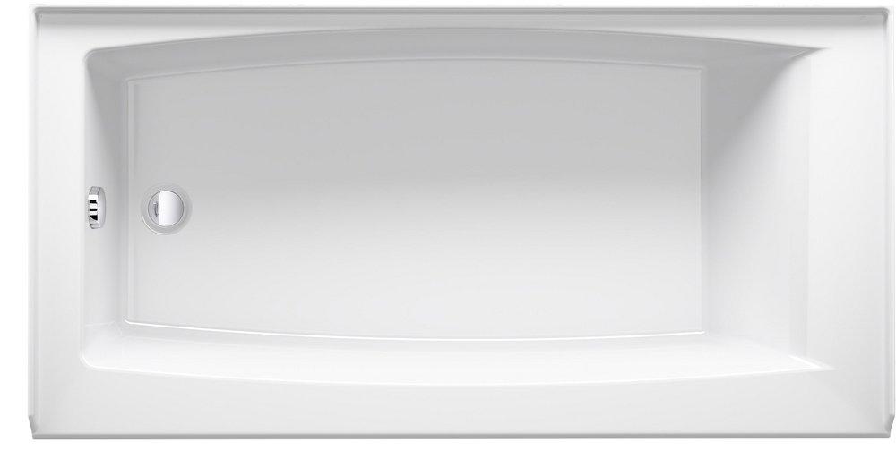 KOHLER White 60 x 30-1/4 in. Soaker Alcove Bathtub in White 