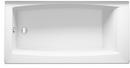 KOHLER White 60 x 30-1/4 in. Soaker Alcove Bathtub in White 