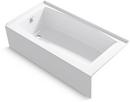 KOHLER White 60 x 30-1/4 in. Soaker Alcove Bathtub in White 