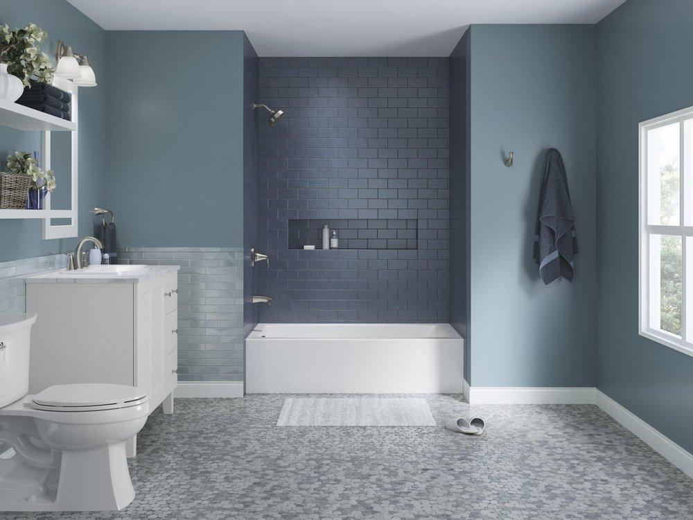 KOHLER White 60 x 30-1/4 in. Soaker Alcove Bathtub in White 