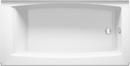 KOHLER White 60 x 30-1/4 in. Soaker Alcove Bathtub in White 