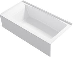 60 in. x 30 in. Soaker Alcove Bathtub with Right Drain in White
