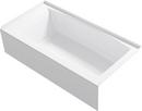 KOHLER White 60 x 30-1/4 in. Soaker Alcove Bathtub in White 