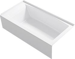 60 in. x 30 in. Soaker Alcove Bathtub with Right Drain in White