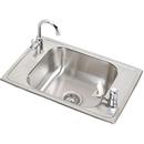 Elkay Brushed Satin Drop-In and Topmount Classroom Sink Bowl 