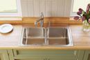 Elkay Lustrous Satin 33 x 22 in. Stainless Steel Double Bowl Drop-in Kitchen Sink in Lustrous Satin 
