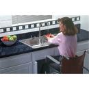 Elkay Brushed Satin 33 x 21-1/4 in. Stainless Steel Double Bowl Drop-in Kitchen Sink in Brushed Satin 