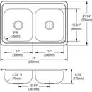 Elkay Brushed Satin 25 x 22 in. Stainless Steel Single Bowl Drop-in Kitchen Sink in Brushed Satin 