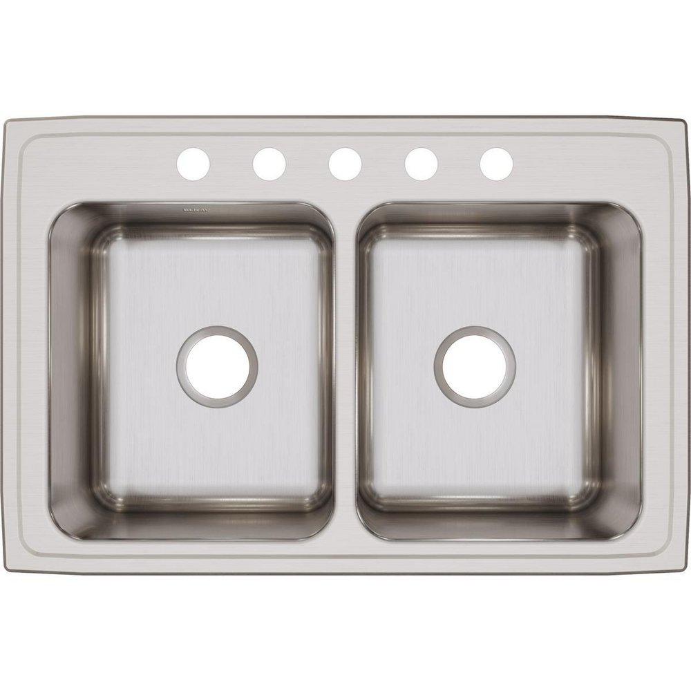 Elkay Lustrous Satin 15 x 22 in. 1 Hole Stainless Steel Single Bowl Drop-in Kitchen Sink 