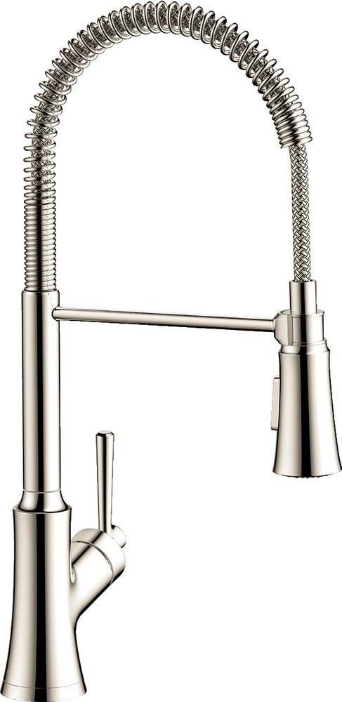 Hansgrohe Polished Nickel Single Handle Kitchen Faucet 