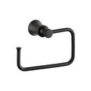 Rectangular Open Towel Ring in Matte Black