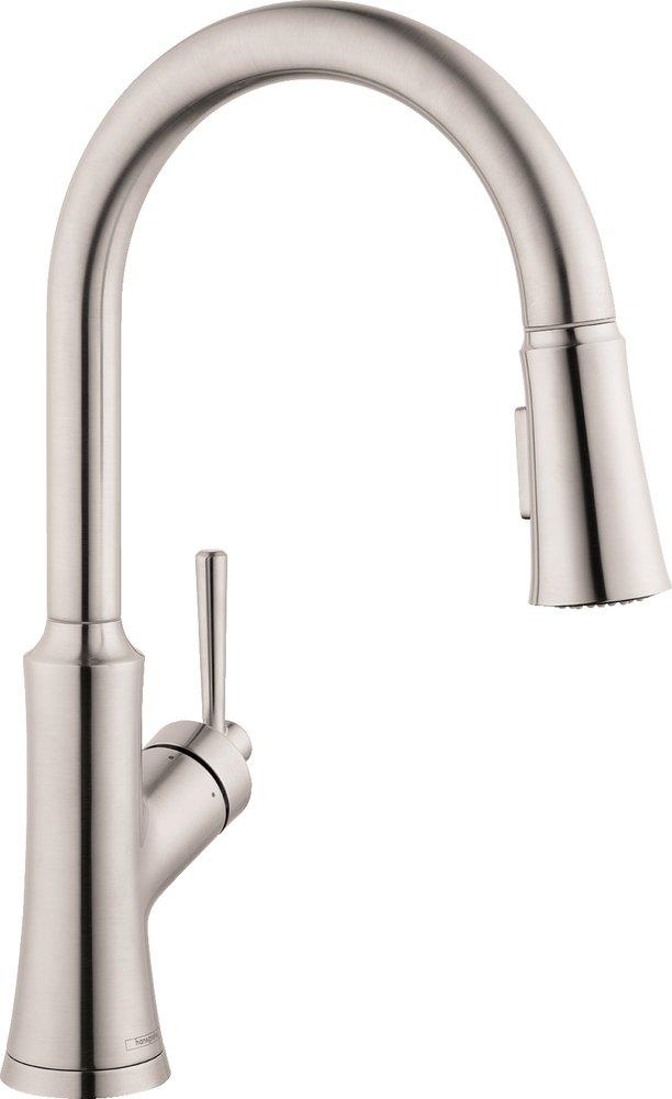 Hansgrohe Steel Optic Single Handle Kitchen Faucet 