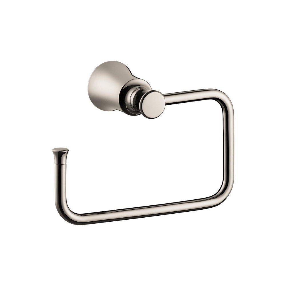 Hansgrohe Polished Nickel Rectangular Open Towel Ring 