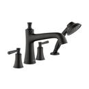 Hansgrohe Matte Black Two Handle Roman Tub Faucet with Trim 