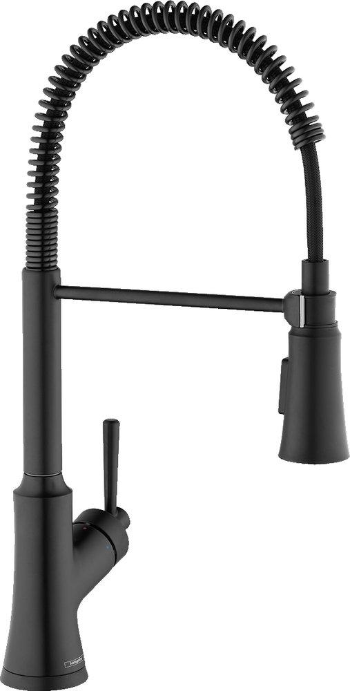 Hansgrohe Matte Black Single Handle Kitchen Faucet 